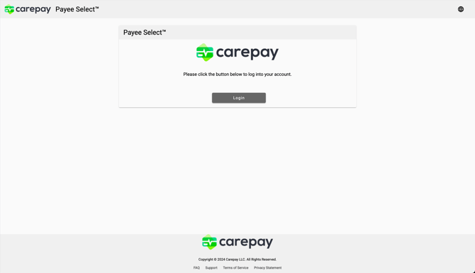 Carepay Portal Spash Screen